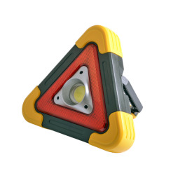 LED spotlight 10W COB 350Lm 6500K IP54 yellow-black / LMP93 with USB and battery Lemanso
