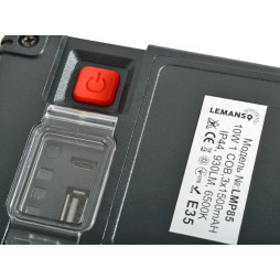 LED spotlight 10W COB 930Lm 6500K IP44 yellow-black / LMP85 with battery Lemanso (180-day warranty)