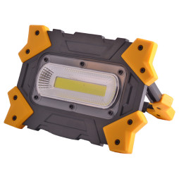 LED spotlight 10W COB 930Lm 6500K IP44 yellow-black / LMP86 with battery Lemanso (180-day warranty)