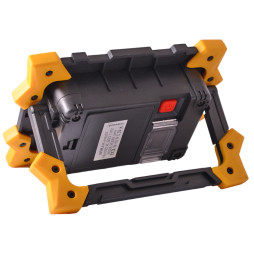 LED spotlight 10W COB 930Lm 6500K IP44 yellow-black / LMP86 with battery Lemanso (180-day warranty)