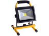 LED floodlight 20W 6500K IP65 220V yellow + battery + stand / LMP29 Lemanso