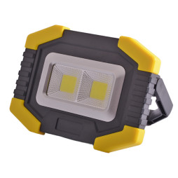 LED spotlight 5W 2COB 200Lm + 100Lm (side) 6500K IP44 yellow-black/ LMP79 Lemanso (180 days warranty)