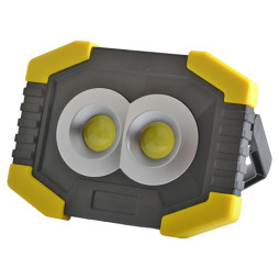 LED spotlight 5W 2COB 200Lm + 100Lm (side) 6500K IP44 yellow-black/ LMP80 Lemanso (180 days warranty)