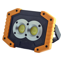 LED spotlight 5W 2COB 420Lm 6500K IP44 yellow-black/ LMP82 (180 days warranty)