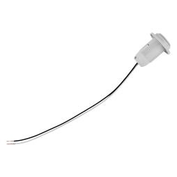 E14 plastic lampholder, thread with ring, wires 15cm/LM2510