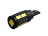 LED car lamp T10-5630-10smd with radiator black body white 12V LEDUA