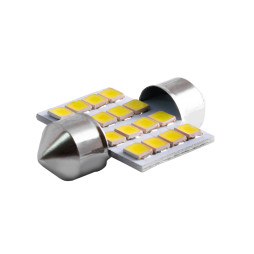 LED car lamp S85-31mm-16smd 2835 white 12V LEDUA