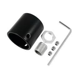 Plugs SP-8 22mm with a hole black LEDUA