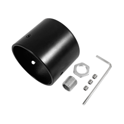 Plugs SP-10 40mm with a hole black LEDUA