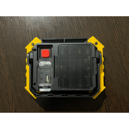 Industrial LED spotlight 10W COB 3LED, with USB (yellow)