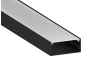 Aluminum profile for LED strip AL-46 2 meters black surface mounted LEDUA