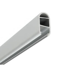 Aluminum profile for LED strip AL-47 1 meter anodized wardrobe rod LEDUA