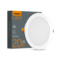 LED recessed round lamp 20W 5000K 220V WHITE (VL-DLBR-205) VIDEX