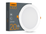 LED recessed round lamp 20W 5000K 220V WHITE (VL-DLBR-205) VIDEX