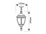 Lemanso PL5105 lamp antique gold 20W on a chain