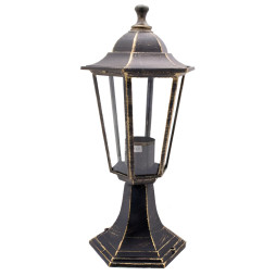 Lemanso PL6104 lamp antique gold on a 20W leg