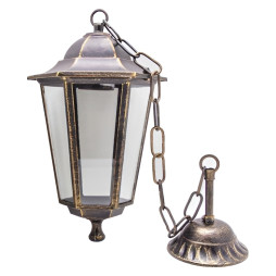 Lemanso PL6105 lamp antique gold on chain 20W