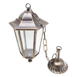 Lemanso PL6105 lamp antique gold on chain 20W