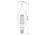 LED lamp VIDEX Filament C37FtA 6W E14 2200K bronze