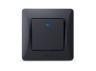 One-button switch with backlight black graphite VIDEX BINERA