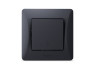 One-button switch through-hole black graphite VIDEX BINERA