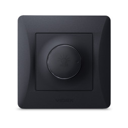 Dimmer 600W black graphite VIDEX BINERA