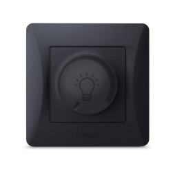 LED dimmer 200W black graphite VIDEX BINERA