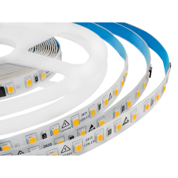 LED strip 2835-120led-8mm-220V, IP20 8W/m 20-22LM double board white 2 years warranty LEDUA