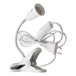 E27 lamp holder extender with clothespin Lemanso length 20cm / LMA254-20
