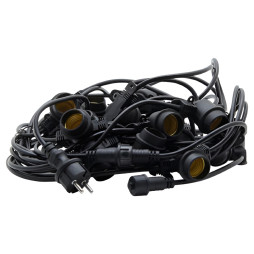 Garland IP65 Lemanso 20 x E27 + cable 10m + plug (IP44) / LMA506 (connecting) (LED only)