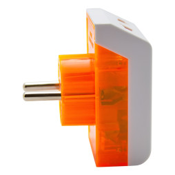 Lemanso adapter with indicator white + orange / LMA7303