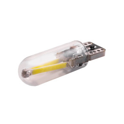LED car lamp T10-2COB 12V glass white LEDUA