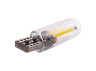 LED car lamp T10-2COB 12V glass white LEDUA