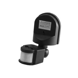Reinforced surface-mounted motion sensor black 180* 1200W 220-240V #02/2