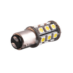 LED car lamp T25-5050-24SMD 1157 white 12V LEDUA