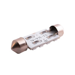 LED car lamp S85-41mm-16smd 1206 blue 12V LEDUA