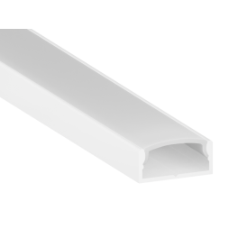 Aluminum profile for LED strip AL-02-2 1 meter white overhead LEDUA