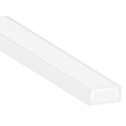 Aluminum profile for LED strip AL-02-2 2 meters white surface-mounted LEDUA