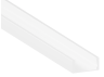 Aluminum profile for LED strip AL-02-2 2 meters white surface-mounted LEDUA