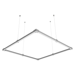 LED pendant lamp, ceiling "Quadra 2 mini" square 110-240V 64W 6500k 2000*2000 LEDUA