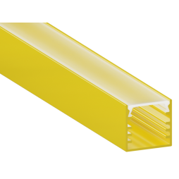 Aluminum profile for LED strip AL-04-1 2 meters yellow overhead LEDUA