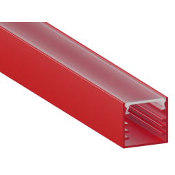Aluminum profile for LED strip AL-04-1 2 meters red overhead LEDUA