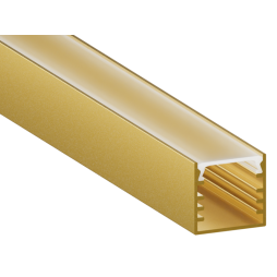 Aluminum profile for LED strip AL-04-1 2 meters gold overhead LEDUA
