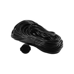 Podovzhuvach 1 socket 16A 30m from ground. / LMK068 black Lemanso