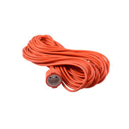 Podovzhuvach 1 socket 10A 20m without grounding. / LMK063 orange Lemanso