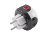Adapter – adapter with button white + series / LMA7304 Lemanso