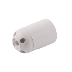 Cartridge E27 plastic, without grooves, white / LM2511 Lemanso