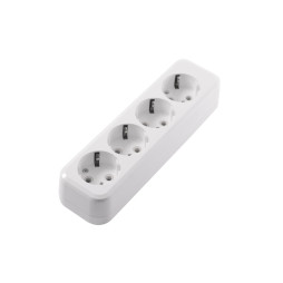 Block 4 sockets with grounding /LMK007 Lemanso