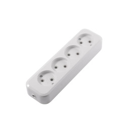 Block 4 sockets without grounding /LMK006 Lemanso