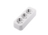 Block 3 sockets with grounding /LMK004 Lemanso